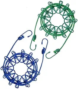 2pc Rope for Cloth Drying -Elastic- with Hooks | Balcony Clips