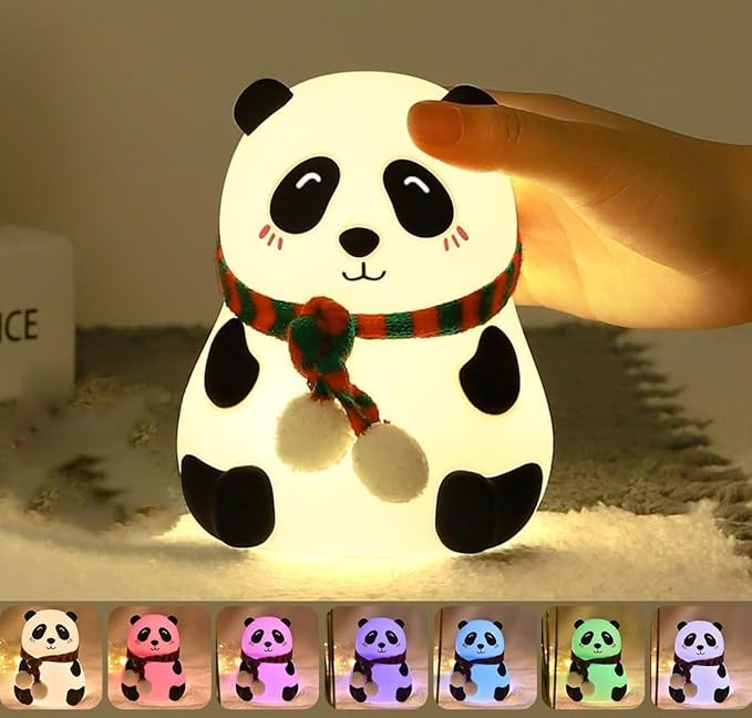 Touch Silicone Panda Light ā Night Light for Kids, Girls & Boys | Cute Bedroom Decor for Women | Valentine Special