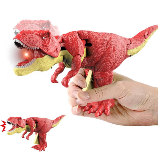 Dinosaur Toy Gun & Musical Toy Gun for Kids with Biting Roaring Function, Simulation Sound Effect Will Shake Head Swing Tail (RED /GREENColor)