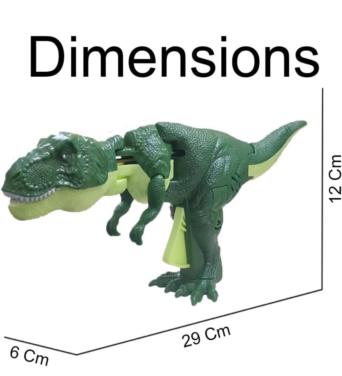 Dinosaur Toy Gun & Musical Toy Gun for Kids with Biting Roaring Function, Simulation Sound Effect Will Shake Head Swing Tail (RED /GREENColor)