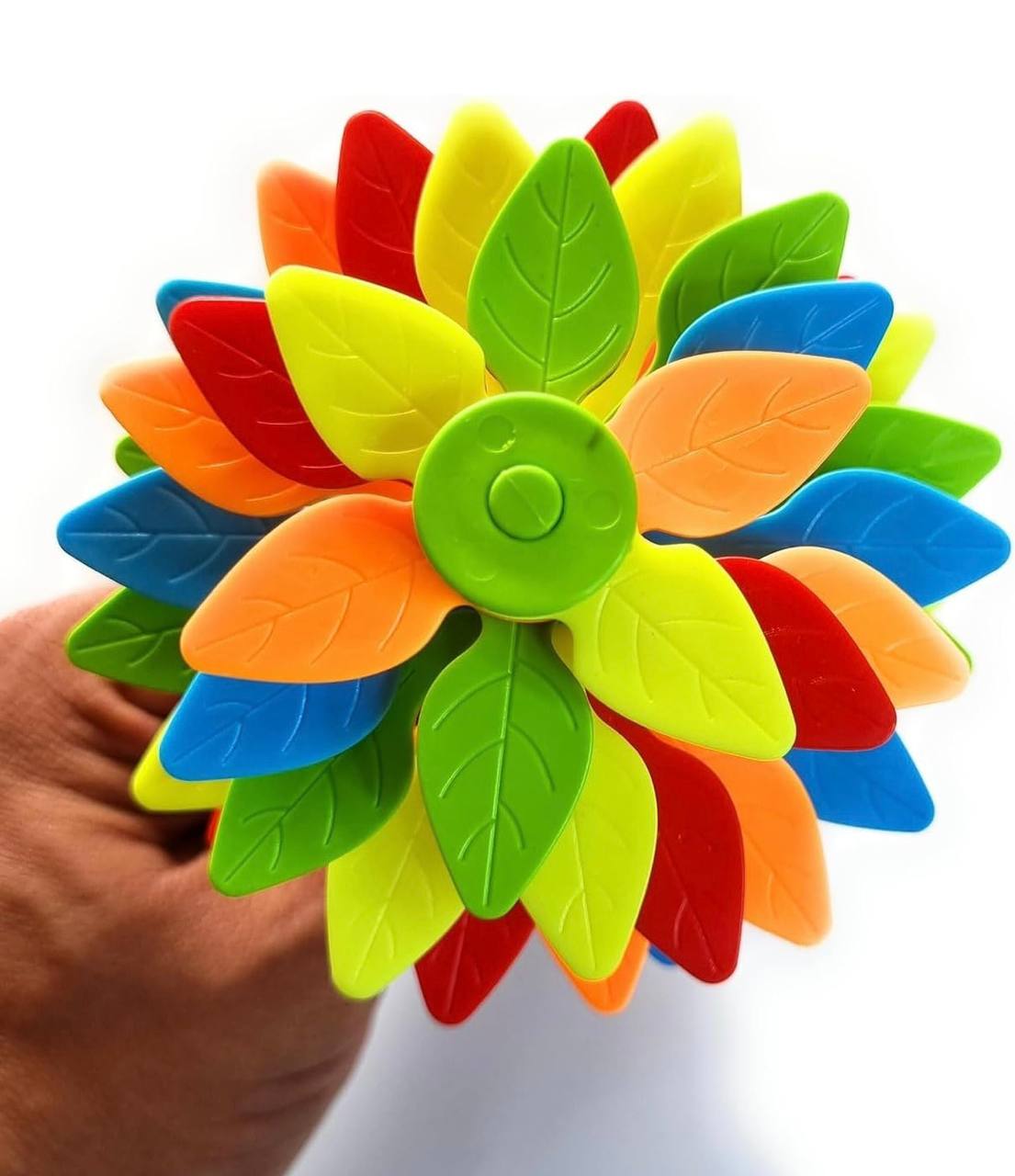 Candy Flower Toy, Multicoloured Petals on Stick, Set of 2