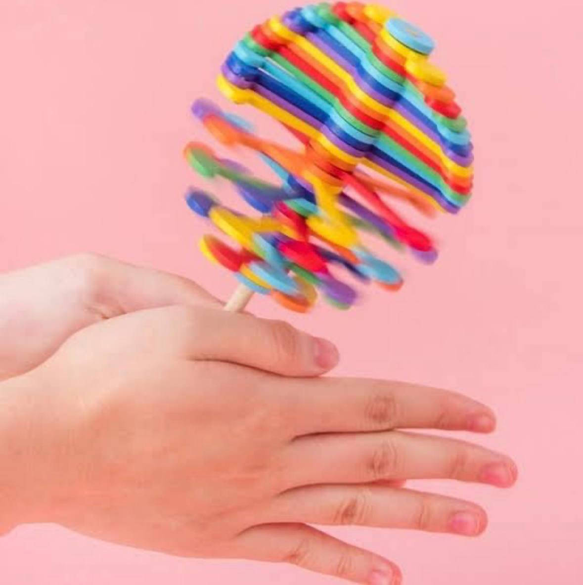 Candy Flower Toy, Multicoloured Petals on Stick, Set of 2