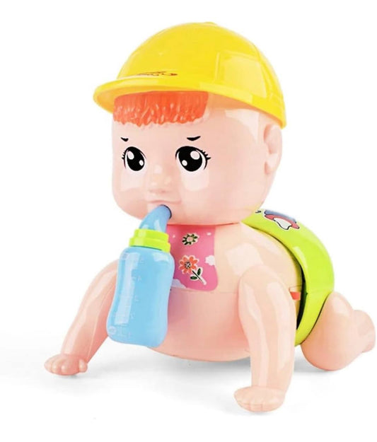 Crawling Baby Toy with Lights and Music | Interactive Moving Infant Toy with Sound and Soft Body | Tummy Time Toy for Babies 6 to 18 Months | Early Learning Gift for Boys and Girls