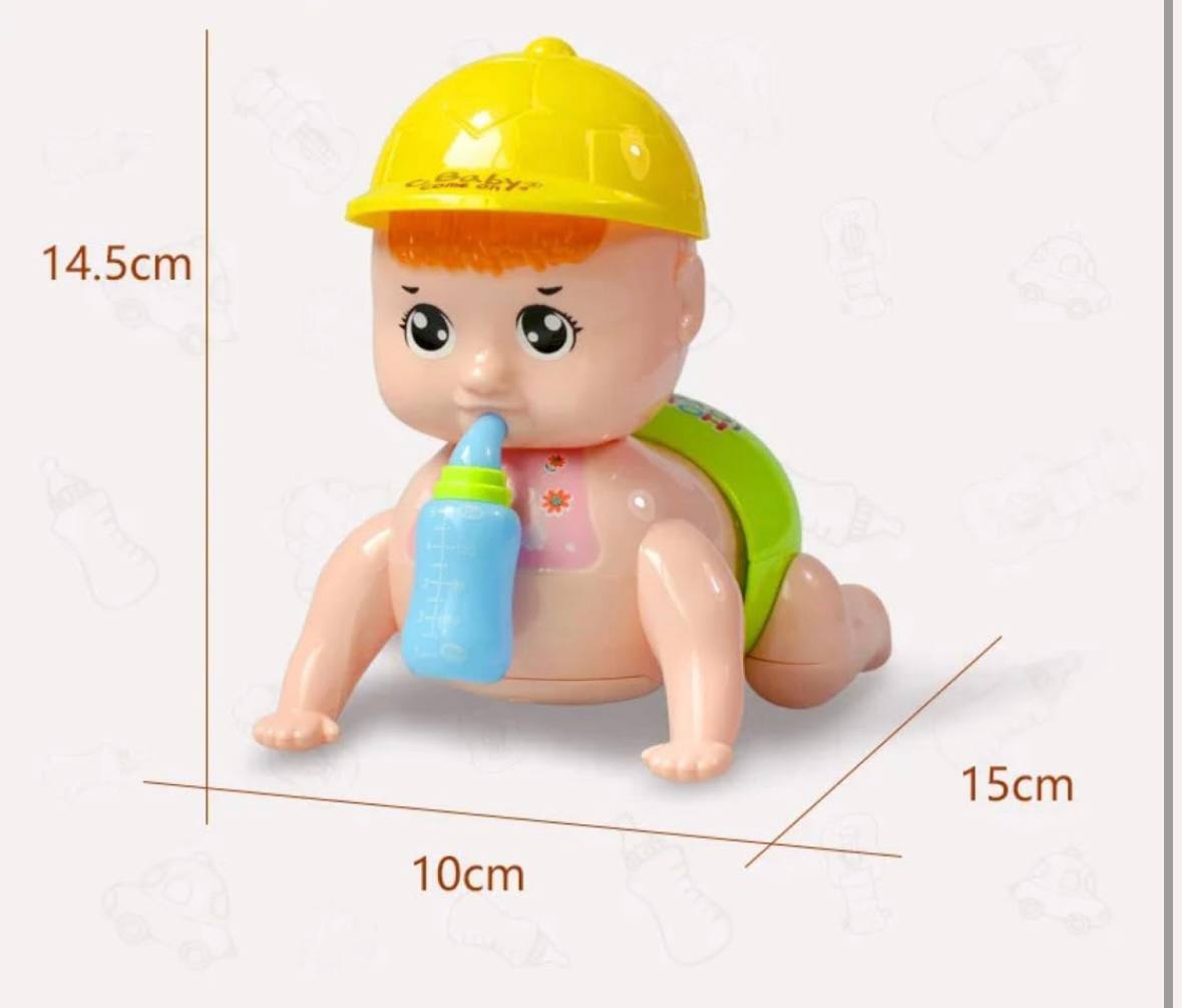 Crawling Baby Toy with Lights and Music | Interactive Moving Infant Toy with Sound and Soft Body | Tummy Time Toy for Babies 6 to 18 Months | Early Learning Gift for Boys and Girls